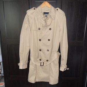 Banana Republic Khaki Trench Coat